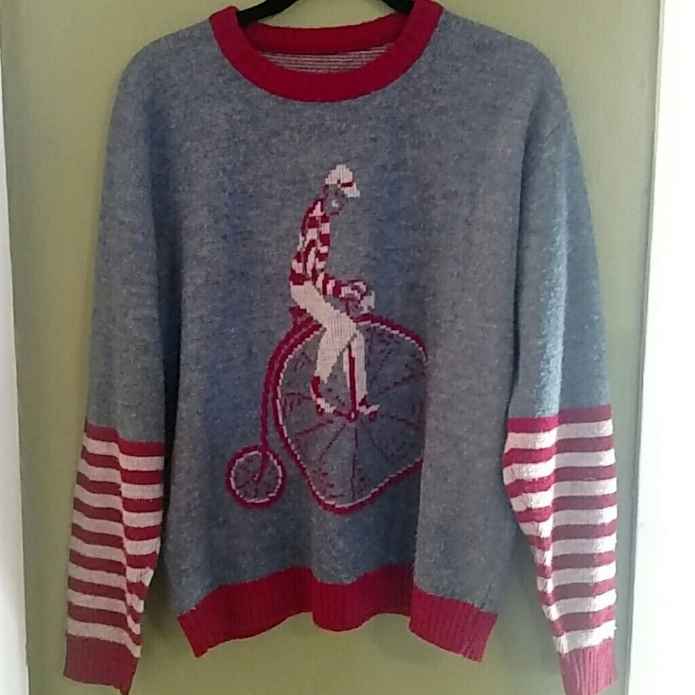 Vintage unicycle sweater